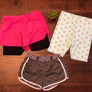 Girls Shorts Size 10. Set of three.